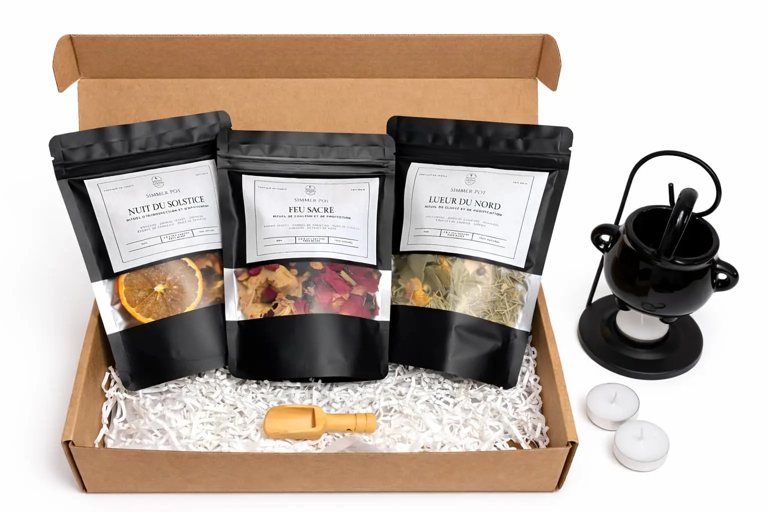 Coffret kits Simmer Pot artisanaux – Mystic Garden By K