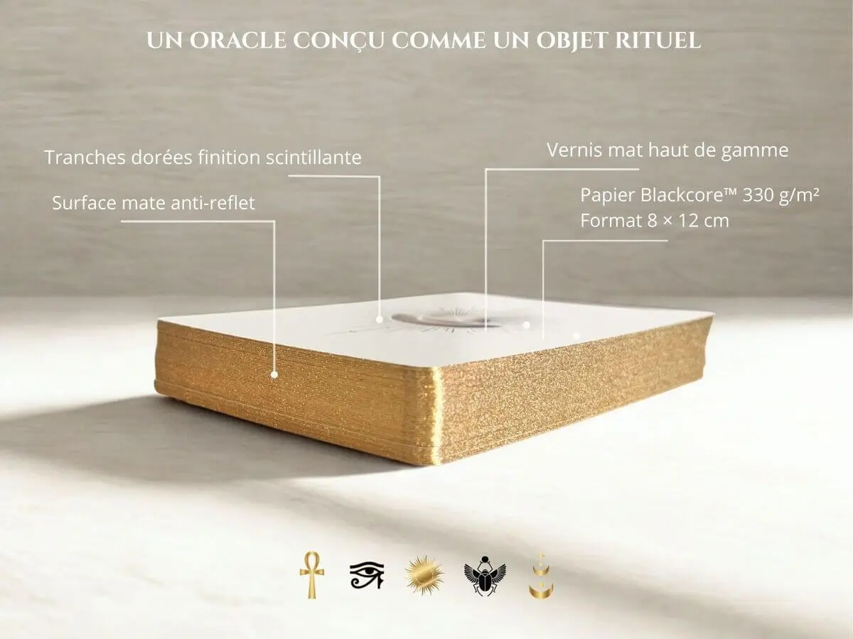 Finitions premium de l’oracle Auralis sur papier épais