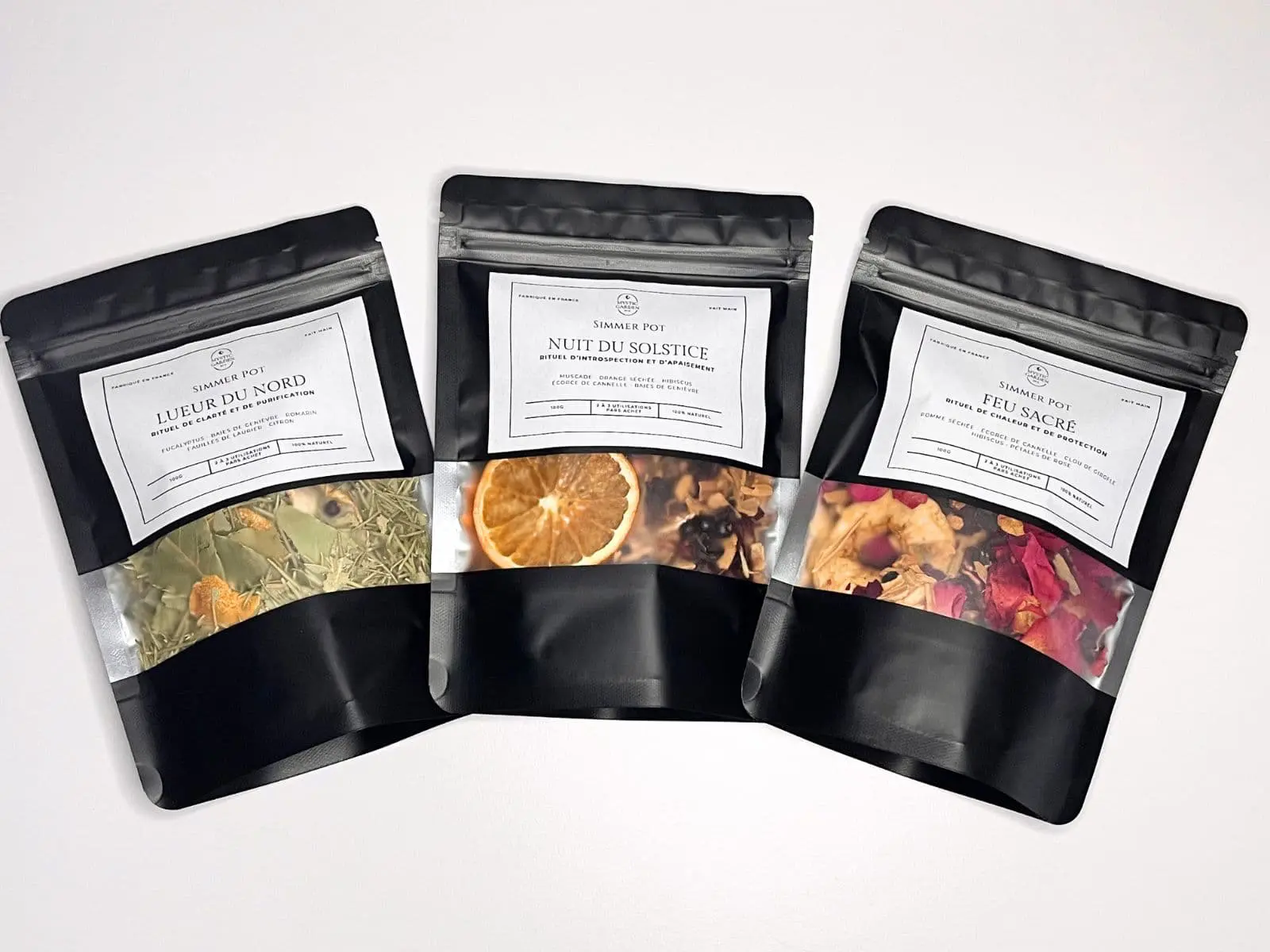Kits Simmer Pot artisanaux pour rituel énergétique – Mystic Garden By K
